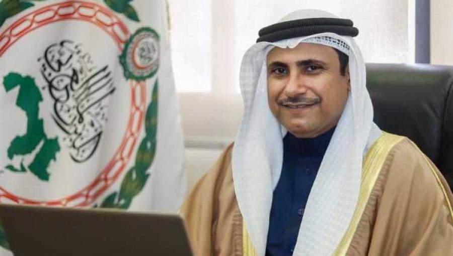 البرلمان العربي يطلق المرصد العربي لحقوق الانسان ريس البرلمان العربي عادل العسومي
