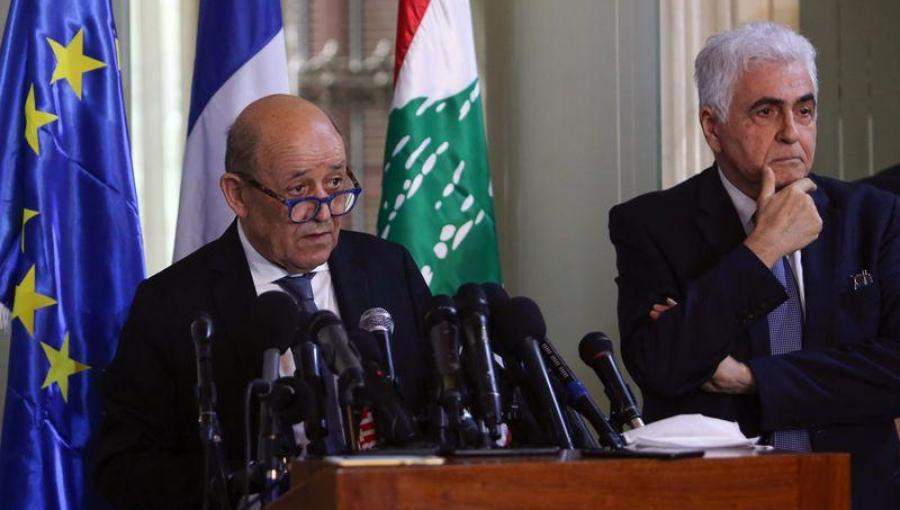 وزير الخارجية الفرنسي - جان إيف لودريان - بيروت تموز 2020 وزير الخارجية الفرنسي - جان إيف لودريان - بيروت تموز 2020