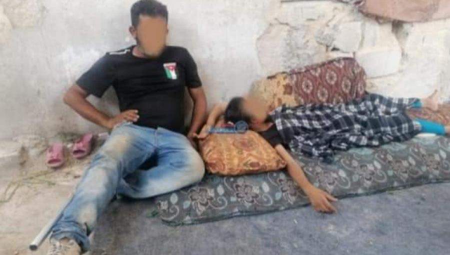 صورة متداولة على مواقع التواصل الاجتماعي لأسرة الأغوار الشمالية