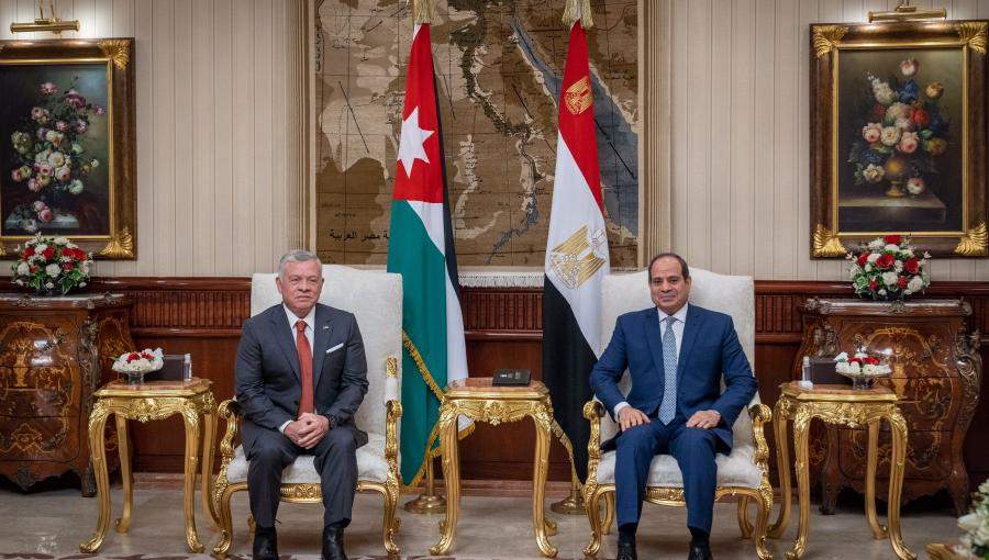 الملك عبد الله الثاني والرئيس المصري عبد الفتاح السيسي، 2 أيلول 2021 الملك عبد الله الثاني والرئيس المصري عبد الفتاح السيسي، 2 أيلول 2021