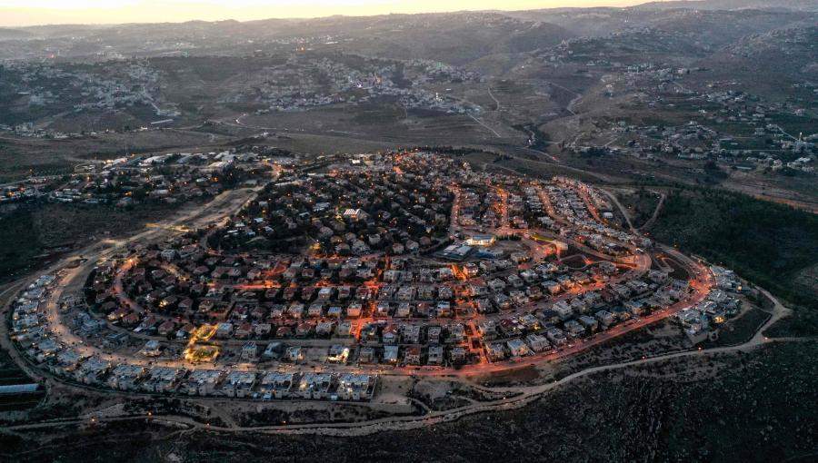 صورة جوية لمستوطنة اسرائيلية جنوب بيت لحم - الضفة الغربية المحتلة - 17 تشرين أول 2020 صورة جوية لمستوطنة اسرائيلية جنوب بيت لحم - الضفة الغربية المحتلة - 17 تشرين أول 2020