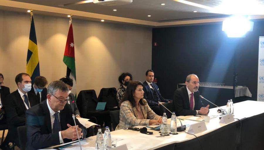 يمين الصورة وزير الخارجية أيمن الصفدي ونظيرته السويدية آن ليندي ولازاريني - ستوكهولم 16 تشرين ثاني 2021 يمين الصورة وزير الخارجية أيمن الصفدي ونظيرته السويدية آن ليندي ولازاريني - ستوكهولم 16 تشرين ثاني 2021