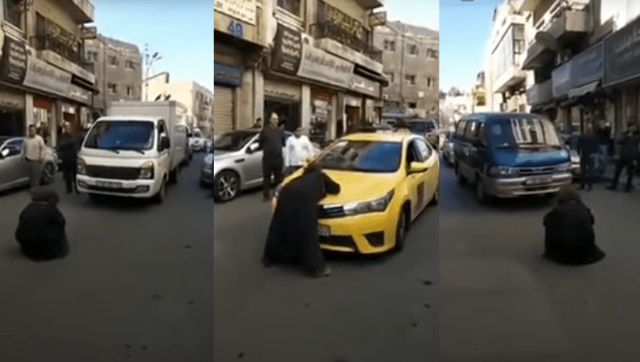 متسولة في عمان تبتز الناس بإلقاء نفسها أمامهم متسولة في عمان تبتز الناس بإلقاء نفسها أمامهم