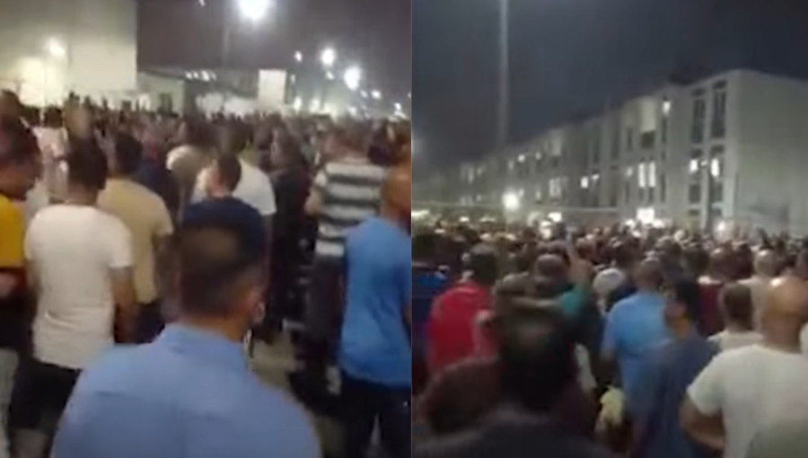 صور من مقاطع فيديو متداولة لتجمعات المتقاعدين العسكريين أثناء تواجدهم في قطر صور من مقاطع فيديو متداولة لتجمعات المتقاعدين العسكريين أثناء تواجدهم في قطر
