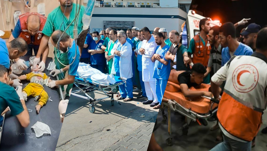 لقطات من مستشفيات غزة في معركة طوفان الأقصى لقطات من مستشفيات غزة في معركة طوفان الأقصى