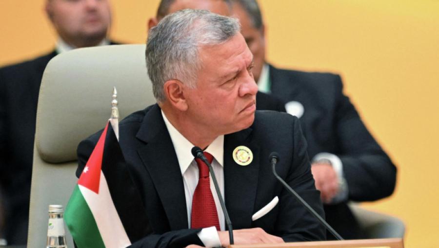 الملك عبد الله الثاني خلال القمة العربية الإسلامية المشتركة الملك عبد الله الثاني خلال القمة العربية الإسلامية المشتركة حول غزة في الرياض 11 تشرين الثاني 2023
