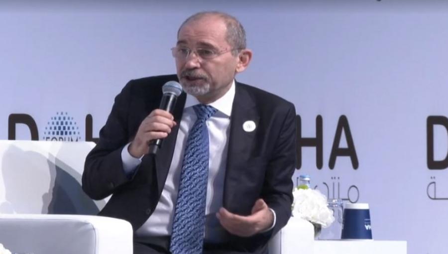 أيمن الصفدي خلال مشاركته في منتدى الدوحة في العاصمة القطرية أيمن الصفدي خلال مشاركته في منتدى الدوحة في العاصمة القطرية 10 كانون الأول 2023
