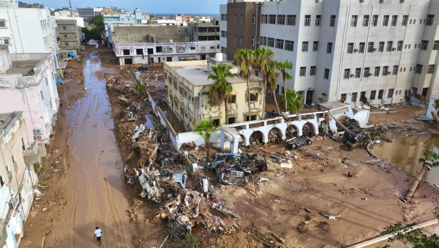 فيضانات ناجمة عن إعصار دانيال الذي ضرب الساحل الليبي فيضانات ناجمة عن إعصار دانيال الذي ضرب الساحل الليبي 12/9/2023 | المصدر: أسوشيتد برس