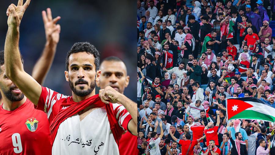 اللاعب محمود مرضي يحتفل بتسجيل هدف في مرمى ماليزيا بعبارة: هي قضية الشرفاء اللاعب محمود مرضي يحتفل بتسجيل هدف في مرمى ماليزيا بعبارة: هي قضية الشرفاء 15/1/2024 | المصدر: الاتحاد الأردني لكرة القدم