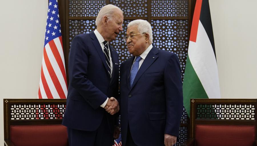 رئيس السلطة الفلسطينية محمود عباس والرئيس الأمريكي جو بايدن رئيس السلطة الفلسطينية محمود عباس والرئيس الأمريكي جو بايدن