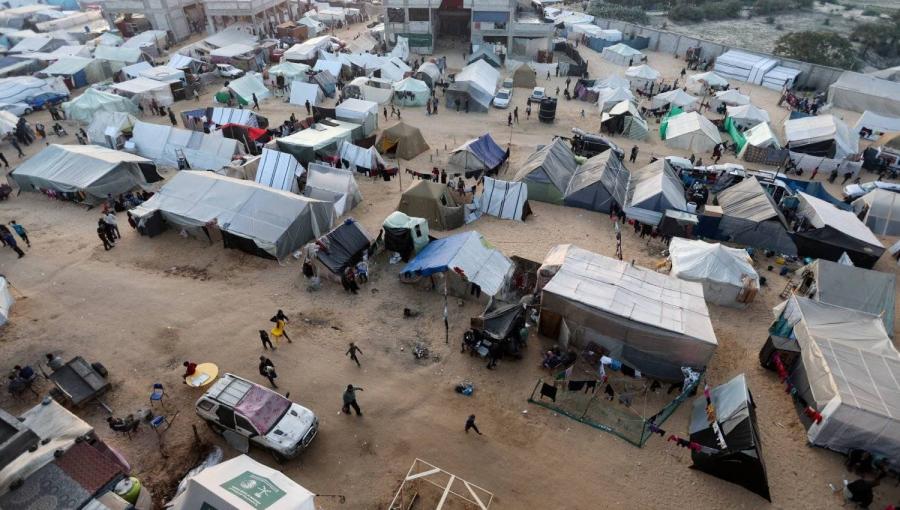 مخيم للنازحين الفلسطينيين في رفح جنوب قطاع غزة مخيم للنازحين الفلسطينيين في رفح جنوب قطاع غزة | المصدر: رويترز