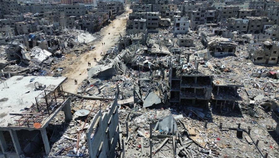 الدمار أذي ألحقه الاحتلال بمدينة خانيونس في قطاع غزة الدمار أذي ألحقه الاحتلال بمدينة خانيونس في قطاع غزة | المصدر: الوكالة الأوروبية للصور الصحفية