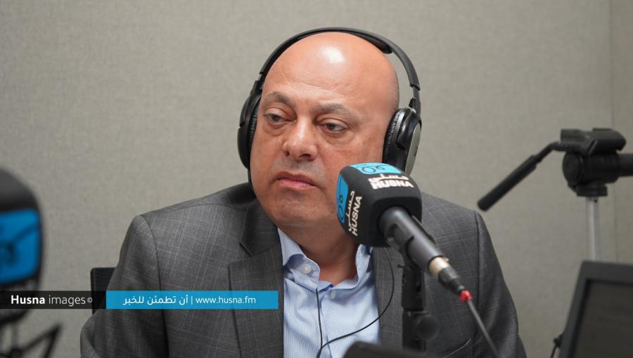 محمود المعايطة الناطق باسم مؤسسة الضمان الاجتماعي محمود المعايطة خلال لقائه مع حسنى 13/5/2024