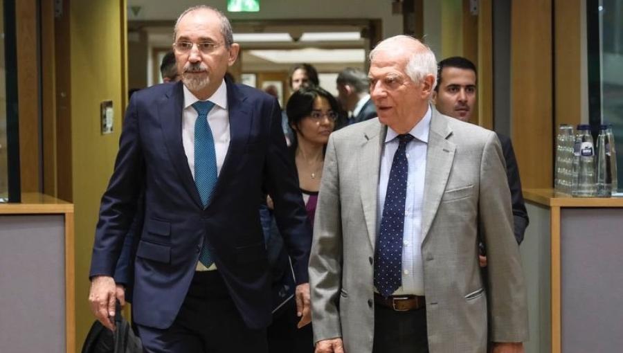 أيمن الصفدي وجوزيب بوريل أيمن الصفدي وجوزيب بوريل خلال الاجتماع الخامس عشر لمجلس الشراكة بين الأردن والاتحاد الأوروبي 15/7/2024 | المصدر: وزارة الخارجية