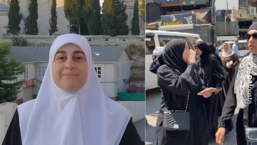 صورة لوفاء جرار بجانبها صورة من تشييعها صورة لوفاء جرار بجانبها صورة من تشييعها