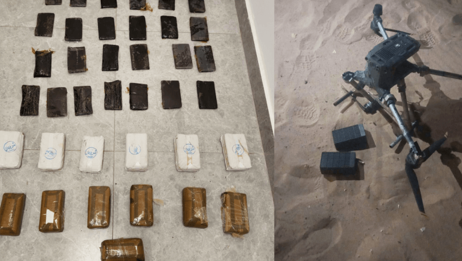 مخدرات ضبطها الجيش الأردني خلال إحباط محاولة تهريبها عبر طائرتين مسيرتين مخدرات ضبطها الجيش الأردني خلال إحباط محاولة تهريبها عبر طائرتين مسيرتين 22/9/2024 | المصدر: القوات المسلحة الأردنية/