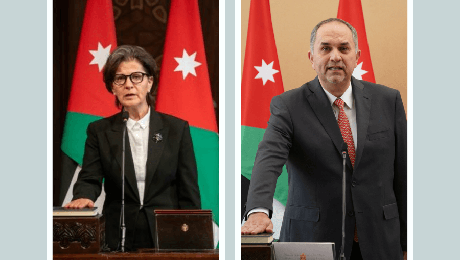 الوزيران بسام التلهوني ولينا عناب الوزيران بسام التلهوني ولينا عناب