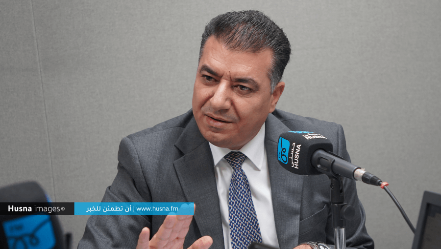 وزير الزراعة خالد الحنيفات خلال مقابلته عبر حسنى 25/7/2024 وزير الزراعة خالد الحنيفات خلال مقابلته عبر حسنى 25/7/2024
