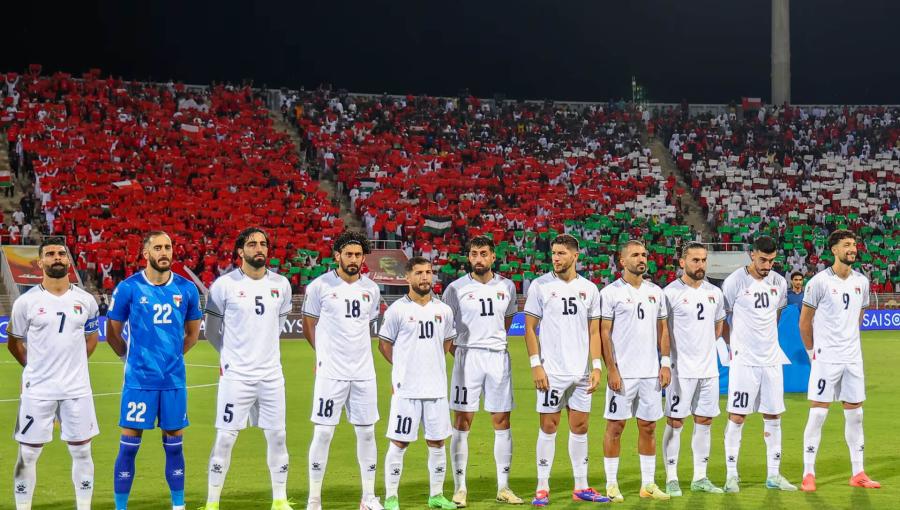 المنتخب الفلسطيني في مباراته مع المنتخب العماني المنتخب الفلسطيني في مباراته مع المنتخب العماني 14/11/2024 | المصدر: Getty Images
