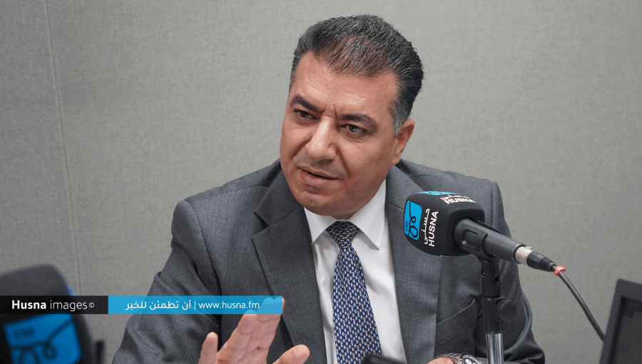 وزير الزراعة خالد الحنيفات خلال مقابلة سابقة وزير الزراعة خالد الحنيفات خلال مقابلة سابقة