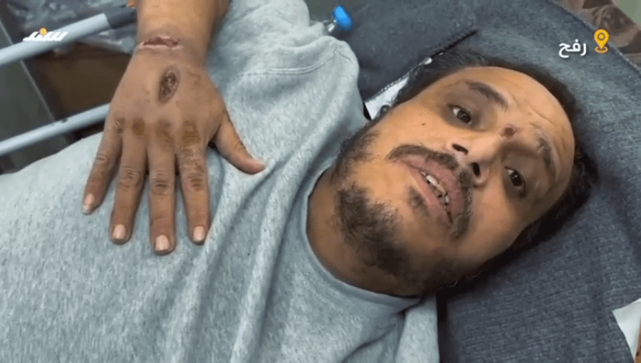 الأسير محمد الترك فور الإفراج عنه الأسير محمد الترك فور الإفراج عنه | المصدر: لقطة من فيديو