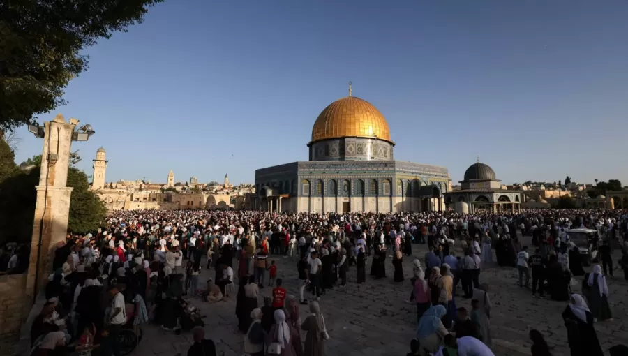 الباحة الخارجية للمسجد الأقصى الباحة الخارجية للمسجد الأقصى | المصدر: وكالة الأنباء الفرنسية