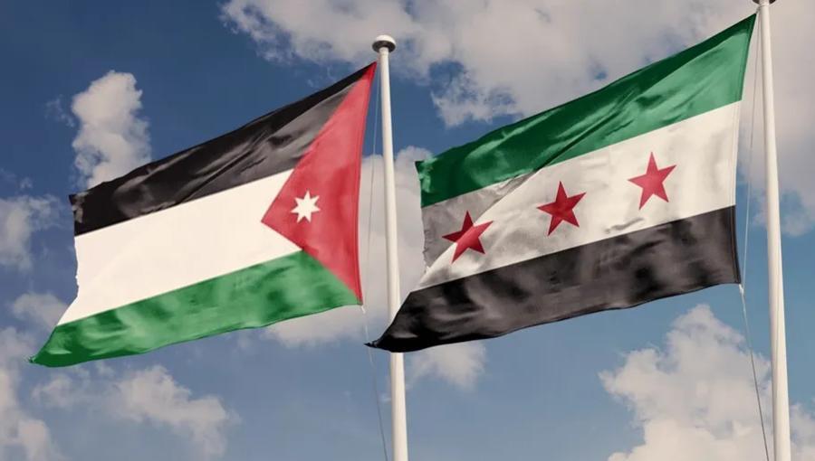 علما الأردن وسوريا علما الأردن وسوريا