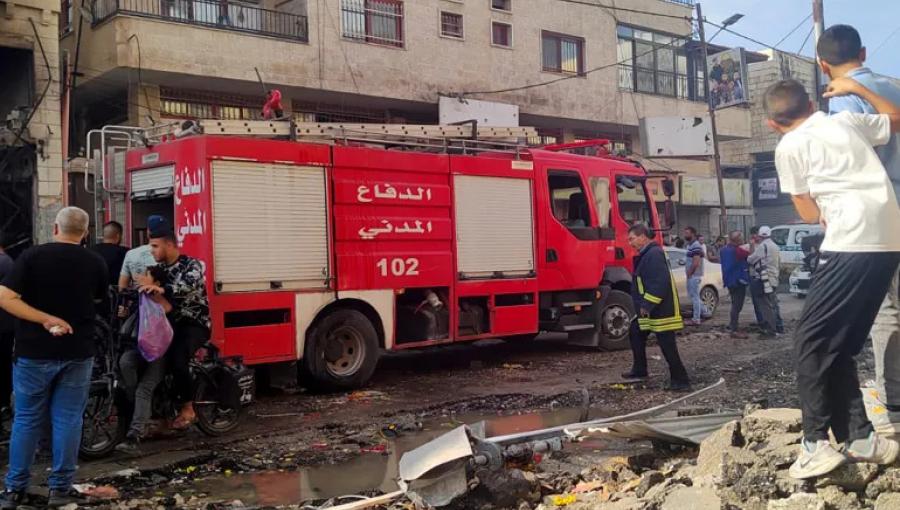 مركبة دفاع مدني في غزة مركبة دفاع مدني في غزة