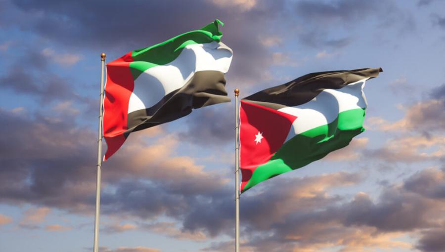 علم الأردن وعلم الإمارات علم الأردن وعلم الإمارات