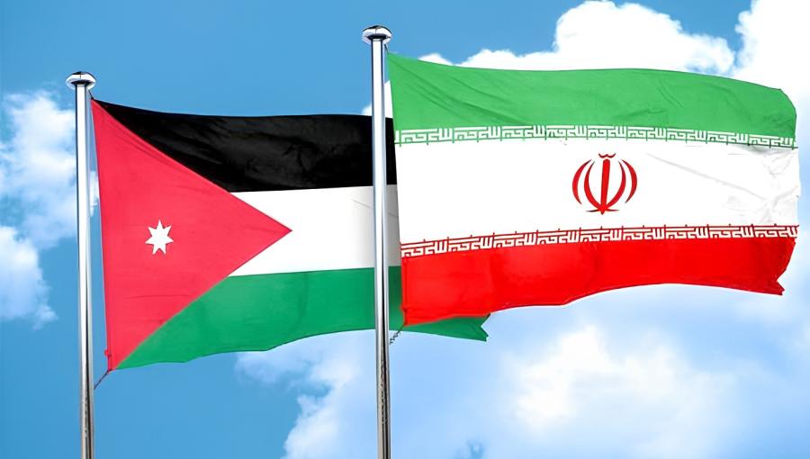 علم الأردن وعلم إيران علم الأردن وعلم إيران