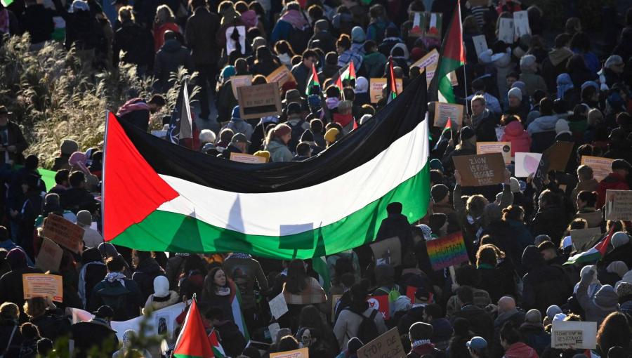 مظاهرة مؤيدة لفلسطين في بلجيكا مظاهرة مؤيدة لفلسطين في بلجيكا | المصدر: وكالة الأنباء الفرنسية