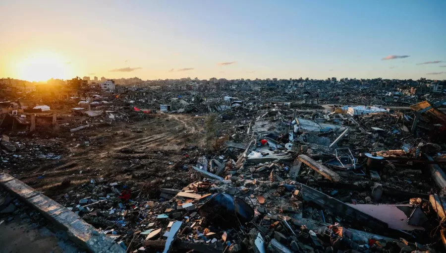 آثار الدمار في مدينة جباليا شمال قطاع غزة 25/11/2025 | وكالة الأنباء الفرنسية