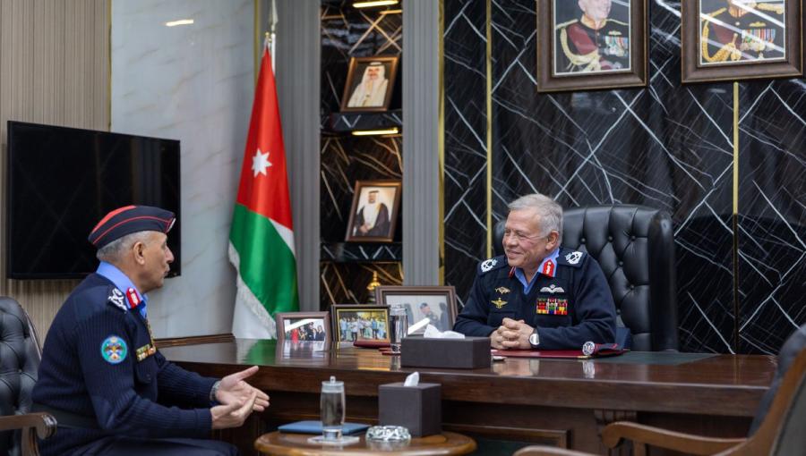 جانب من زيارة الملك عبدﷲ الثاني لمديرية الأمن العام 13/1/2026 | المصدر: الديوان الملكي