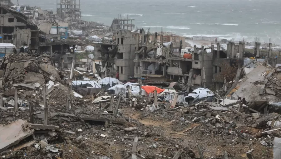 مبان مدمرة في مدينة غزة شمال القطاع 13/1/2026 | وكالة الأنباء الألمانية