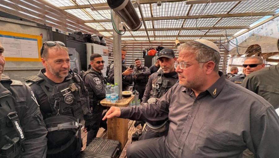 المتطرف بن غفير يقتحم المسجد الأقصى/ القدس المحتلة 20/2/2026 | منصة إكس