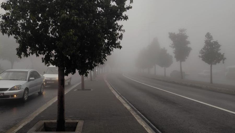 منطقة الجبيهة في عمان خلال منخفض جوي