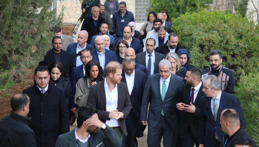 وزير الصحة إبراهيم البدور يصطحب الأميران هاري وميغان ومدير منظمة الصحة العالمية في جولة داخل مركز علاج الإدمان 26/2/2026 | وزارة الصحة