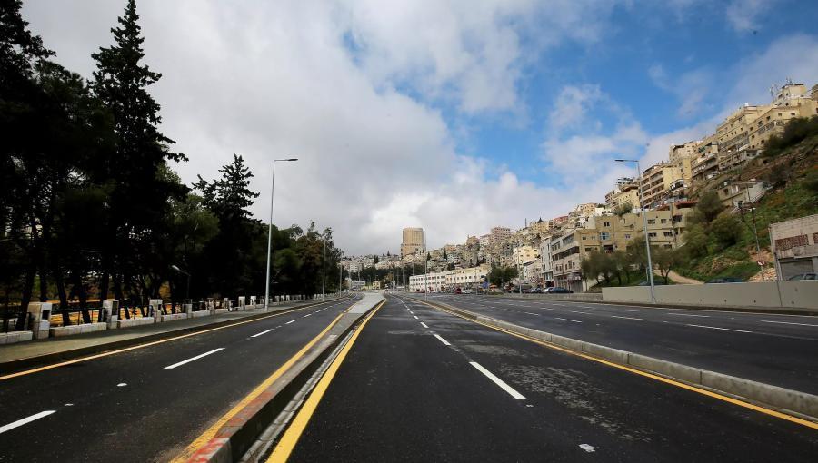 أحد الشوارع الفارغة في عمان | فرانس برس