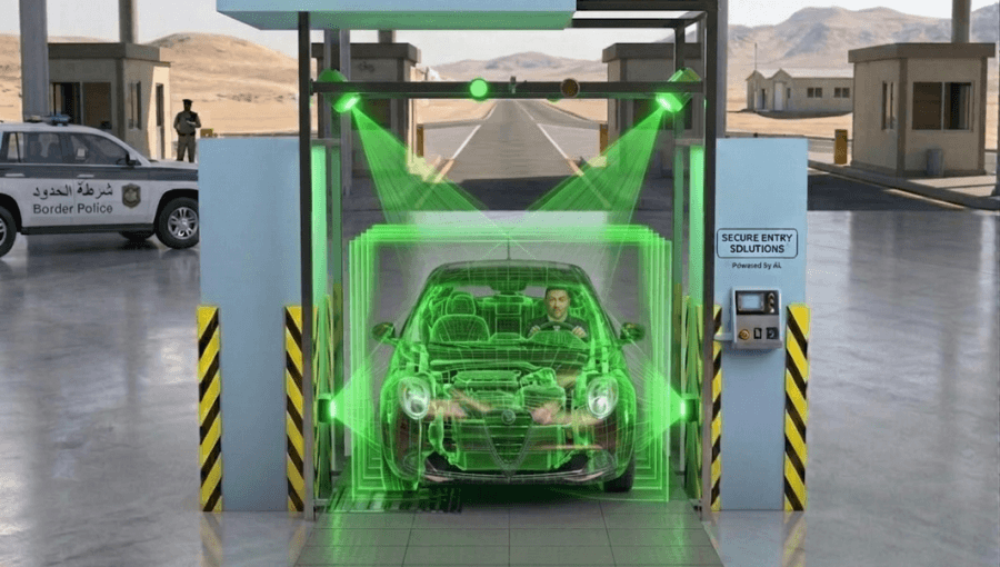 معابر حدودية | تعبيرية مولدة بالذكاء الاصطناعي