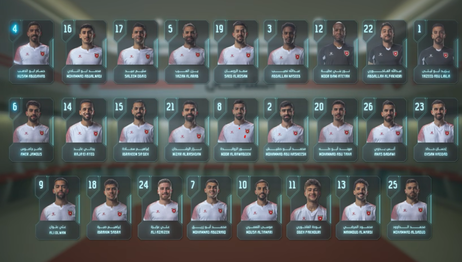 تشكيلة منتخب النشامى النهائية لكأس العالم 2026