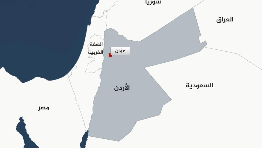 خريطة الأردن