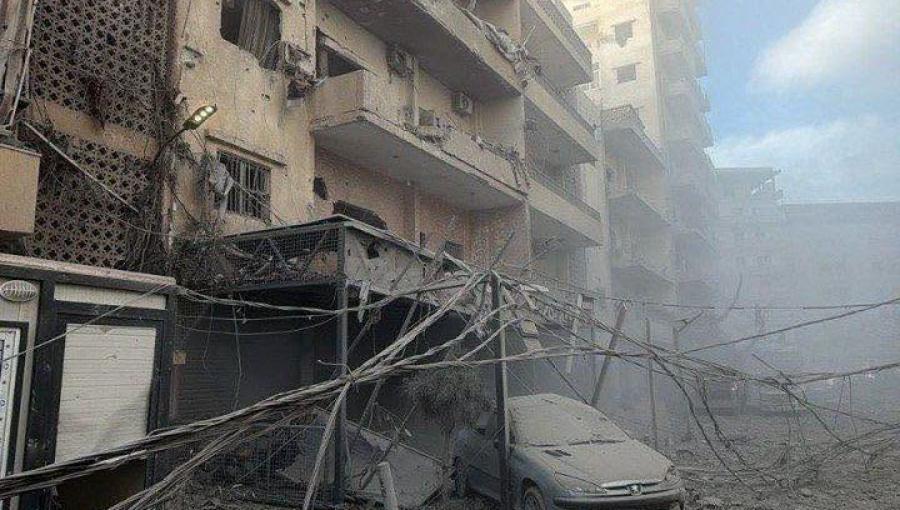 دمار خلفه قصف الاحتلال محيط مستشفى جبل عامل في مدينة صور جنوب لبنان 1/6/2026