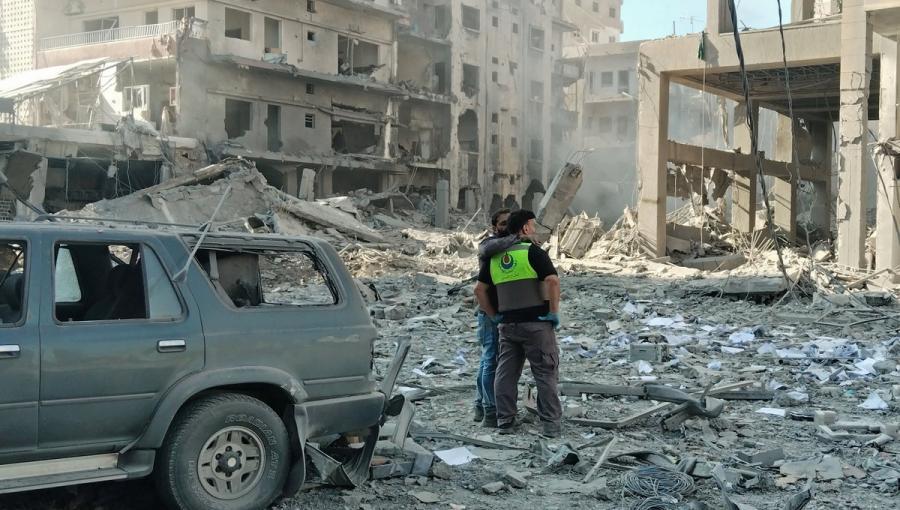 دمار واسع خلفته غارات إسرائيلية على مدينة صور جنوبي لبنان 31/5/2026 | وكالة الأنباء الفرنسية