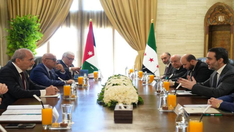 جانب من اجتماع الوفد الوزاري الأردني مع نظرائهم السوريين ، دمشق 14/6/2026 | وزارة الخارجية