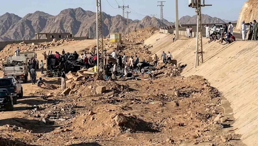 من موقع الحادث في جنوب سيناء
