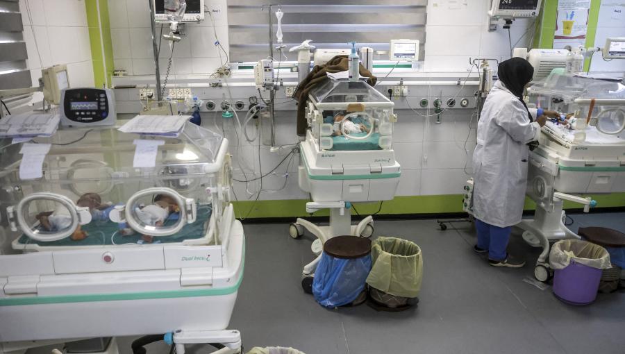 في مجمع ناصر الطبي، خانيونس، جنوب قطاع غزة | 7 أيلول 2026 | فرانس برس