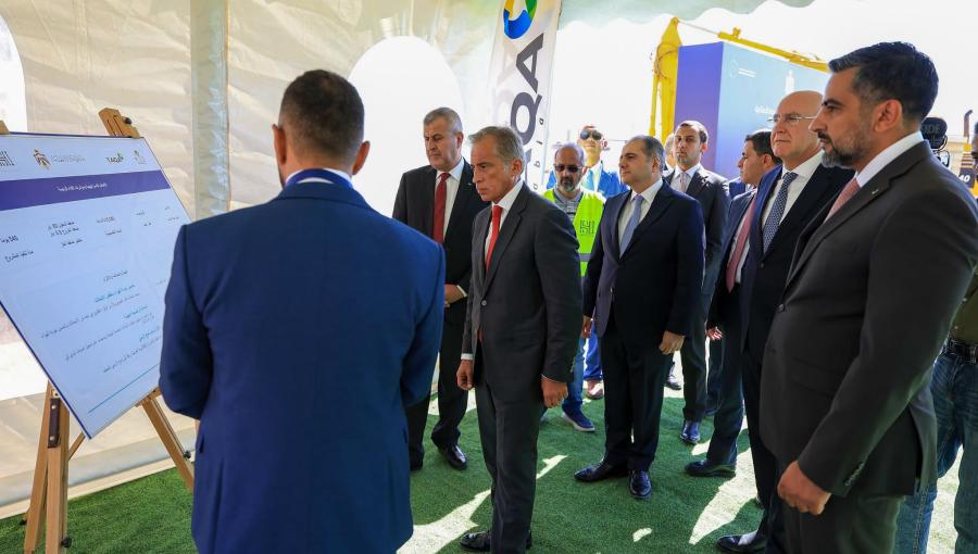 جانب من وضع حجر الأساس لمشروع إيصال الغاز الطبيعي لمدينة الروضة الصناعية التابعة لمنطقة معان التنموية 20/9/2026 | رئاسة الوزراء