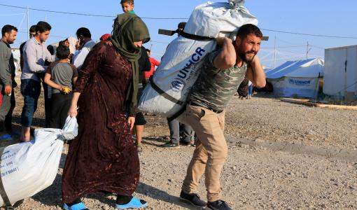 نازحون سوريون