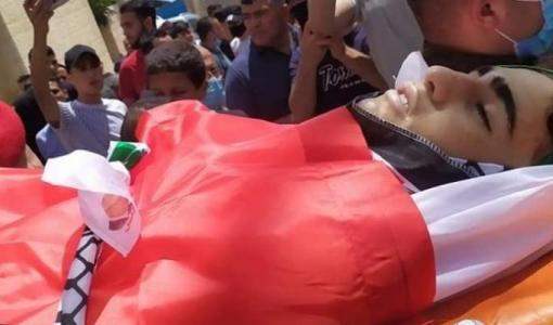 تشييع  الشهيد  سعيد عودة 16 عاما-قرية أودلا، قضاء نابلس-6 أيار 2021