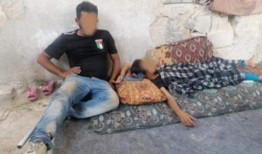 صورة متداولة على مواقع التواصل الاجتماعي لأسرة الأغوار الشمالية